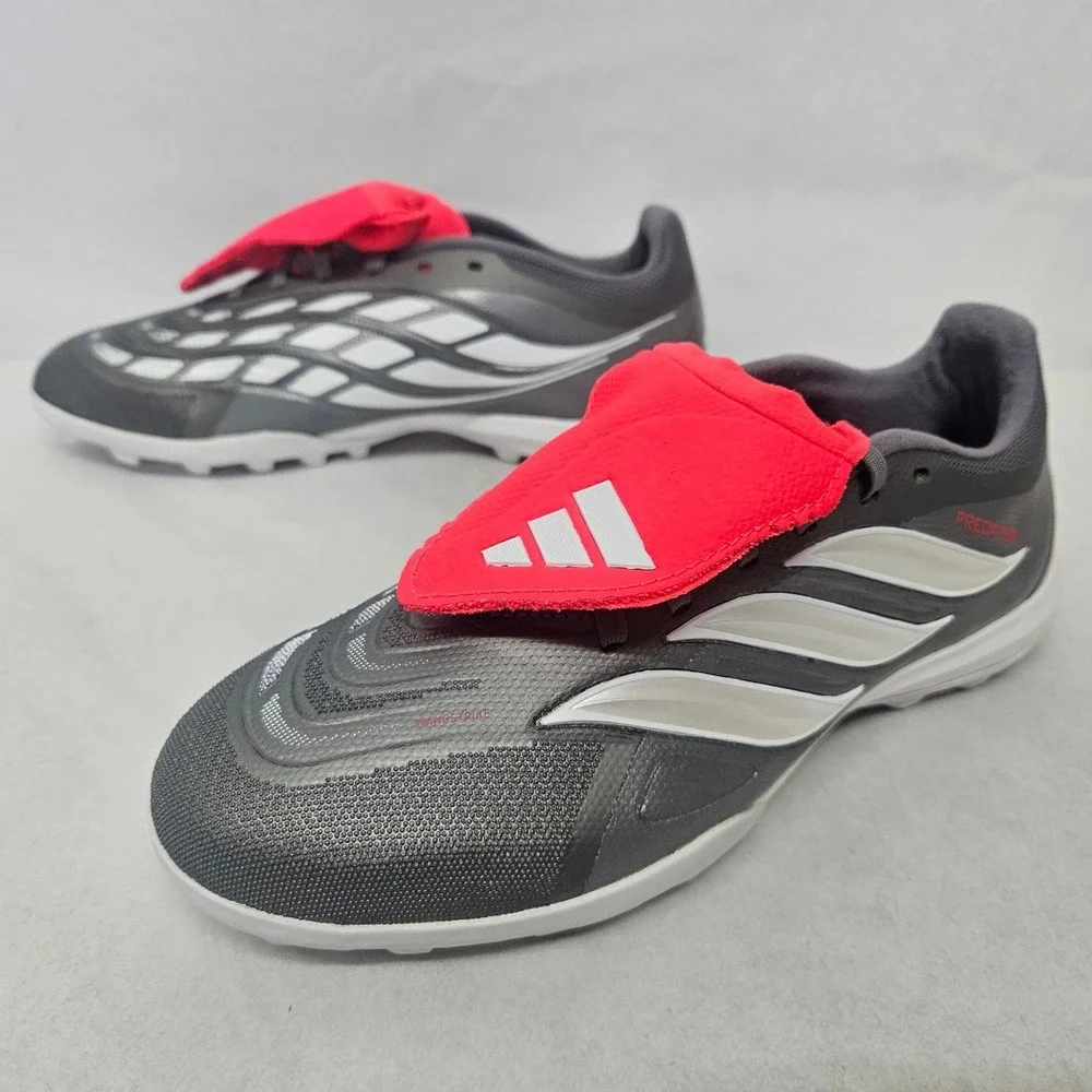 Adidas Predator League FT TF Soccer Cleats JR7875 Grey Lucid‎ Red Mens Size 12